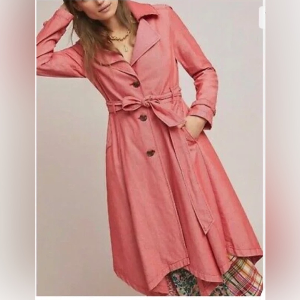 NWT Anthropologie Elle Trench